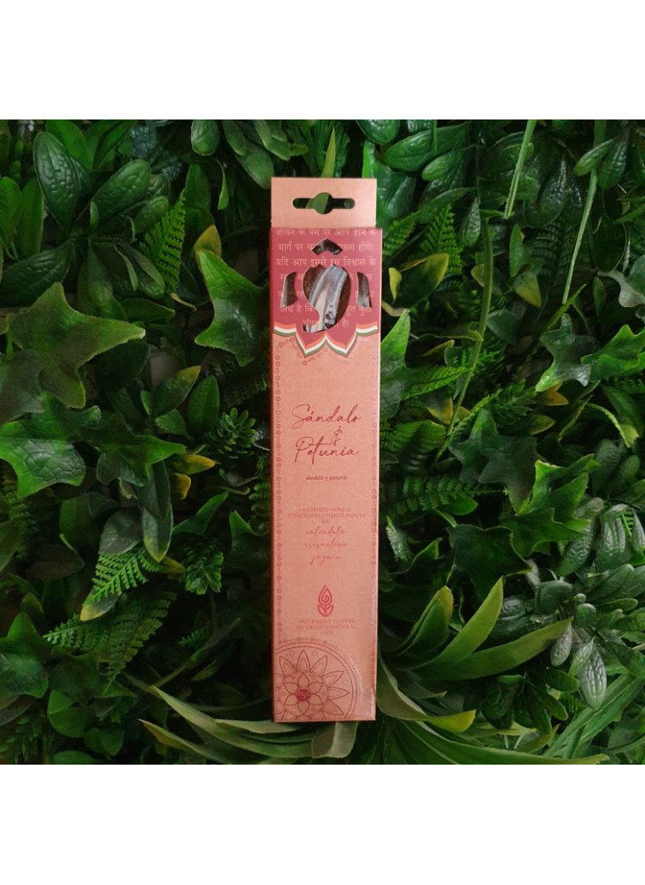 Sándalo y Petunia: Incienso estuchado Hindú