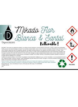 Mikado Flor Blanca y Santal 200ml Completo