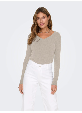 Suéter Básico con Escote en V