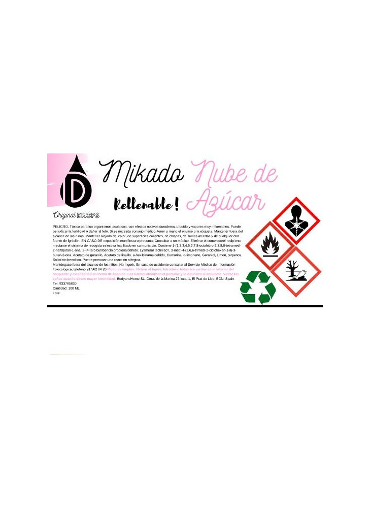 Mikado Nube de Azucar 100ml Completo