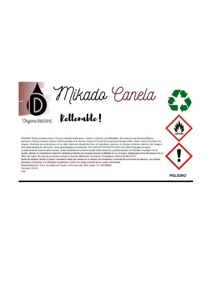 Mikado Canela 100ml Completo