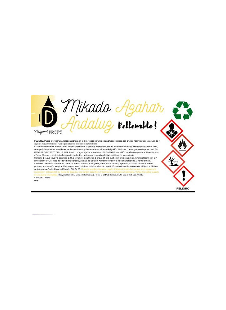 Mikado Azahar Andaluz 100ml Completo