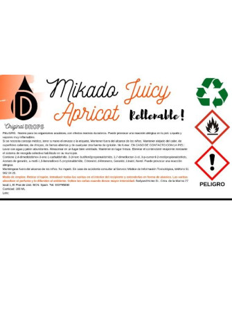 Mikado Juicy Apricot 200ml Completo