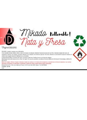 Mikado Nata y Fresa 100ml Completo
