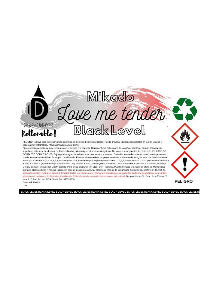 Mikado Love Me Tender Black Level Completo 100ml