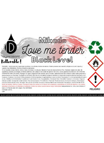 Mikado Love Me Tender Black Level Completo 200ml